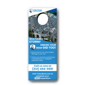 Triton Roofing Doorhanger